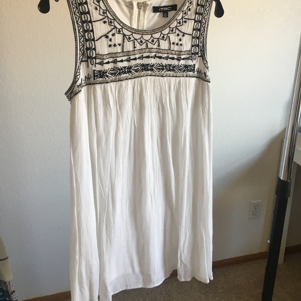 Beaded White Dress